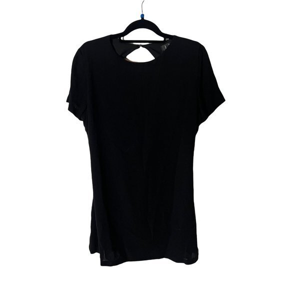 Lulus Black Dress with Open Back Short Sleeve  Size XL - Picture 1 of 4